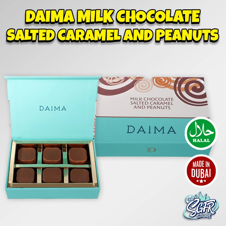 Daima Milk Chocolate Salted Caramel and Peanuts (115g)