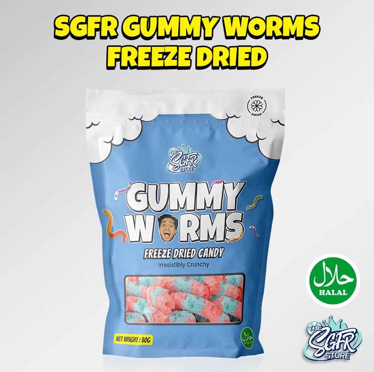 Freeze Dried Gummy Worms by Luqman (Halal)