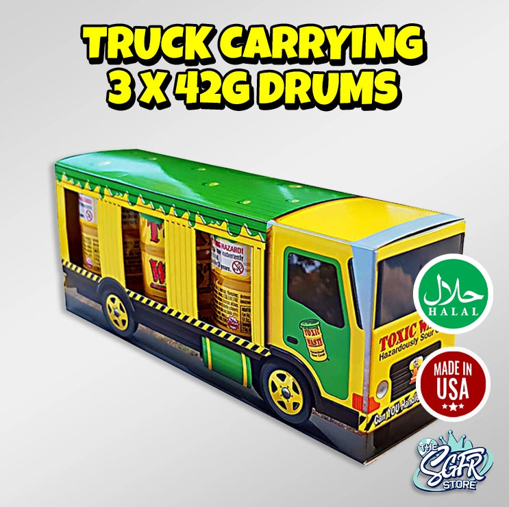 Toxic Waste Truck carrying 3 x 42g Drums (Halal)