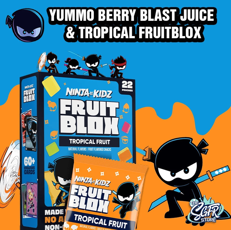 FruitBlox Ninja Kidz Tropical Fruit Snacks, 22 Count