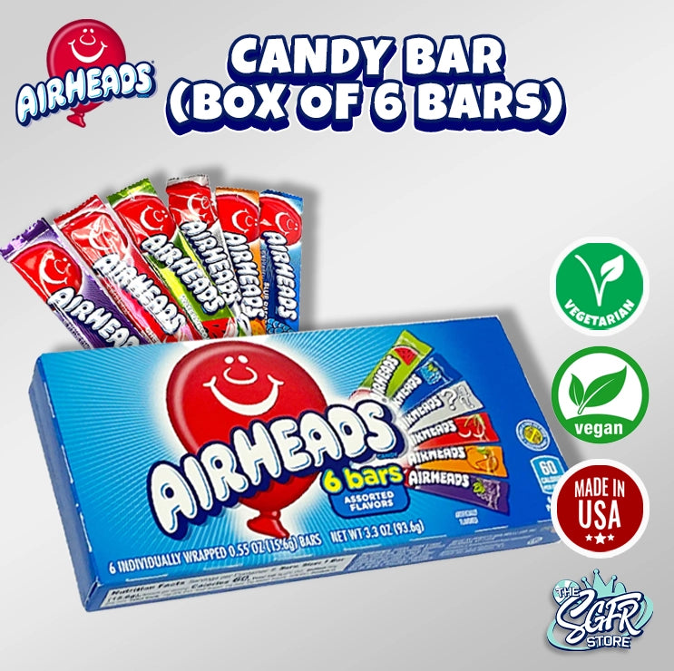 Airheads Candy Bar (Box of 6 Bars)
