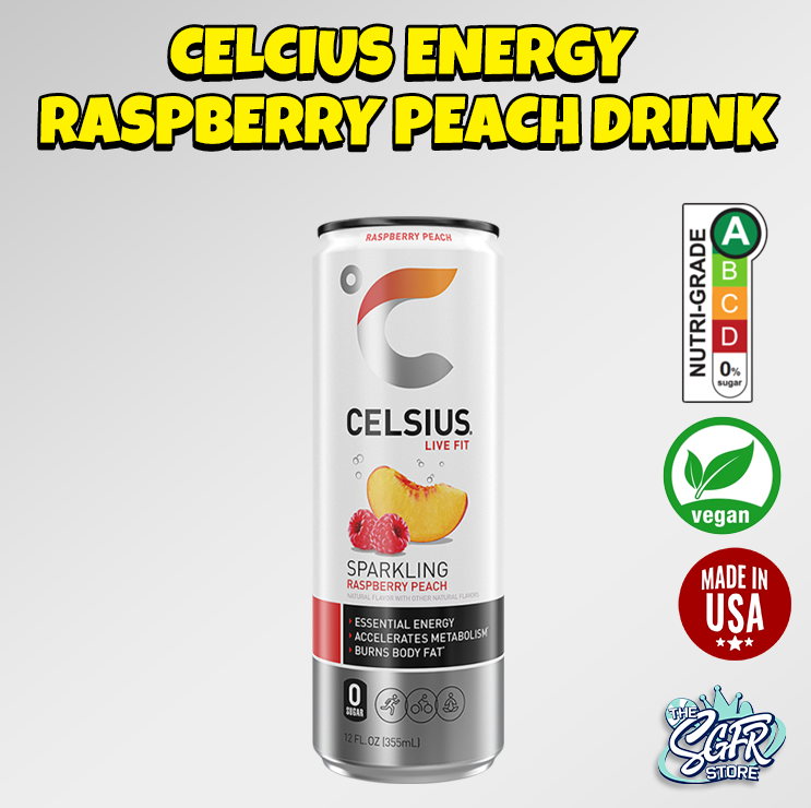 CELSIUS Energy Raspberry Peach Drink