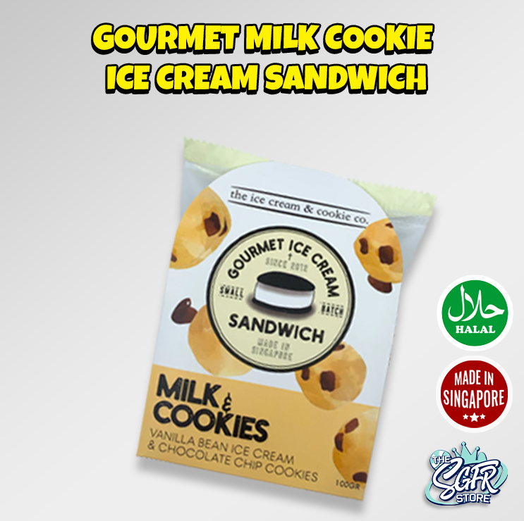 Gourmet Milk Cookie Ice Cream Sandwich (Halal)