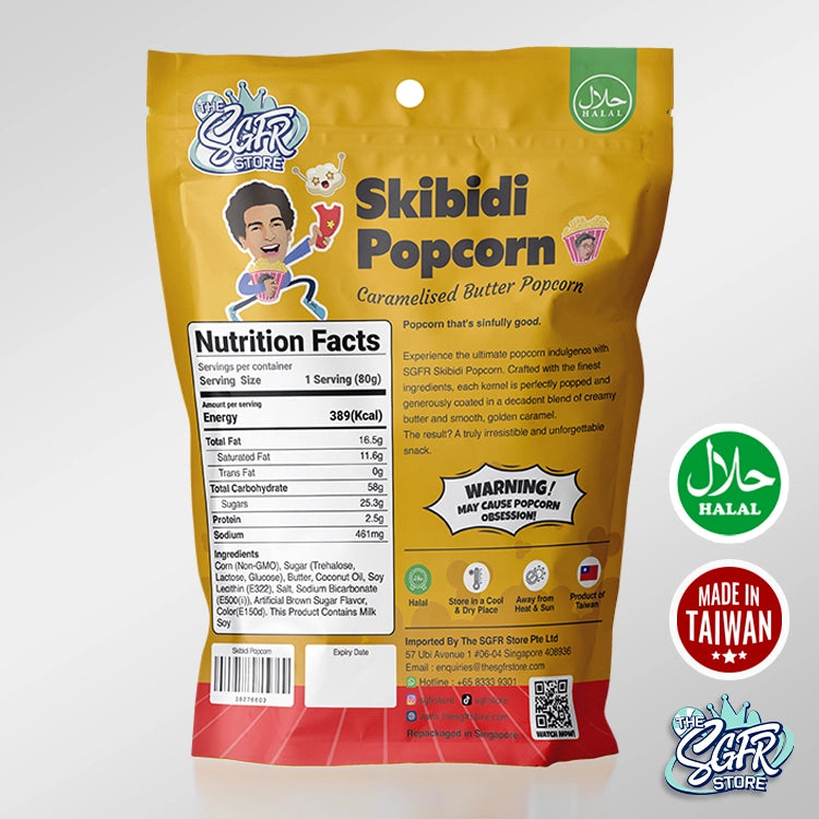 Skibidi Popcorn, Caramelised Butter (Halal)