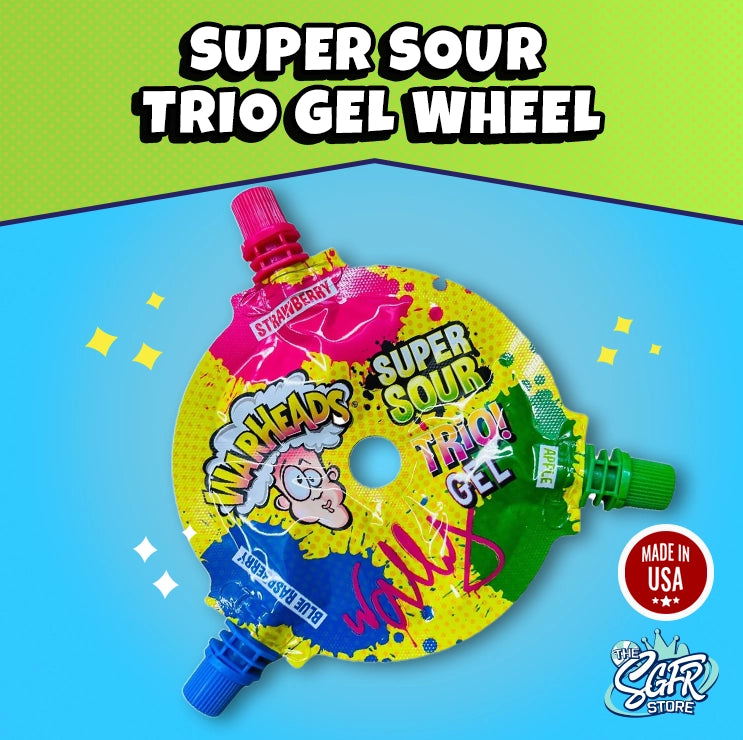 Warheads Super Sour Trio Gel Wheel (51g)