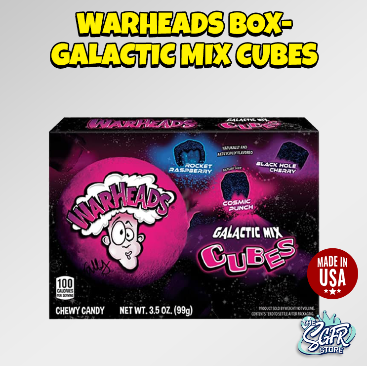 Warheads Box - Galactic Mix Cubes